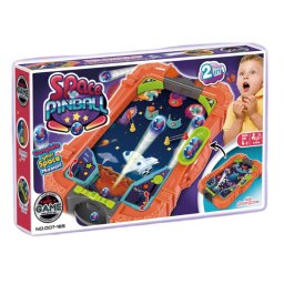 Joc de masa Pinball spatial 2 in 1 pentru copii, 1-2 jucatori