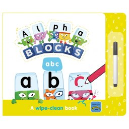 Carticica reutilizabila Scriu si sterg Alphablocks ABC pentru litere