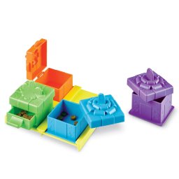 Jucarie interactiva pentru caini cu recompense, 4 cutiute Brightkins
