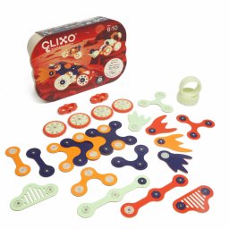 Joc magnetic de construit Clixo Vehicule spatiale, 30 piese