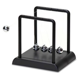 Pendul Newton decorativ educativ cu bile metalice, baza 10 x 10 cm