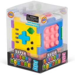 Jucarie antistres cub senzorial interactiv pentru stimulare tactila 3+