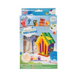 Set creativ casuta pentru pasari din lemn, asamblare si pictura