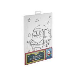 Set pictura pe numere cu Mos Craciun pentru copii 5+