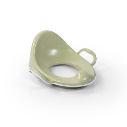 Reductor WC antiderapant pentru copii cu spatar ergonomic, verde