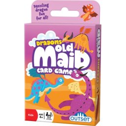 Joc de carti Old Maid cu dragoni veseli pentru copii, 2-4 jucatori