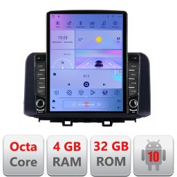 Navigatie Android Hyundai Kona 9.7 inch Tesla, 4GB RAM, 32GB, 4G