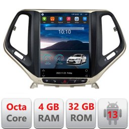 Navigatie tip Tesla pentru Jeep Cherokee 2016-2020, 8 Core, 4GB RAM, 32GB