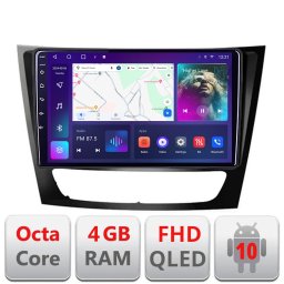 Navigatie Android Mercedes W211 W219 cu ecran QLED, 4GB RAM si 64GB