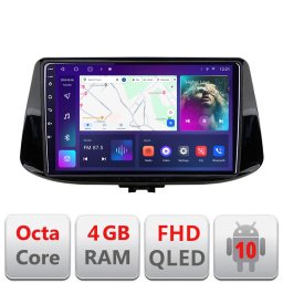 Navigatie Android Hyundai i30 2017+ QLED 4GB RAM 64GB CarPlay