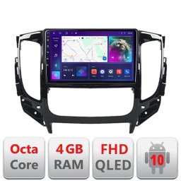 Navigatie Android Mitsubishi L200 2014-2020 QLED 4GB RAM 64GB CarPlay