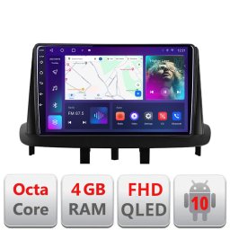 Navigatie Android Renault Megane 3 / Fluence QLED 4GB+64GB CarPlay
