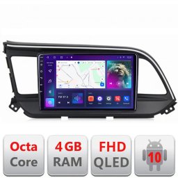 Navigatie Android Hyundai Elantra 2018+ cu ecran QLED, 4GB RAM, 64GB