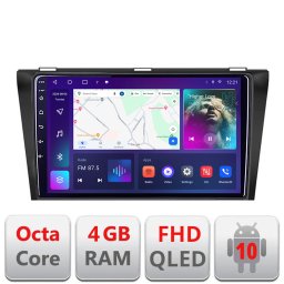 Navigatie Android Mazda 3 2004-2009 cu ecran QLED, 4GB RAM, 64GB