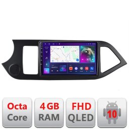 Navigatie Android Kia Picanto 2011-2015, ecran QLED, 4GB RAM, 64GB