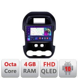 Navigatie Android Ford Ranger 2011-2015 QLED 4GB RAM 64GB CarPlay
