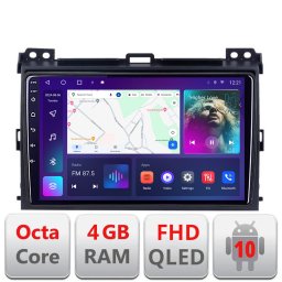 Navigatie Android Toyota Prado 2004-2009 cu ecran QLED, 4GB RAM, 64GB