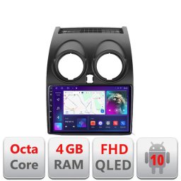 Navigatie Android Nissan Qashqai 2007-2013 QLED 4GB+64GB CarPlay