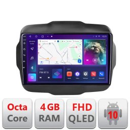 Navigatie Android Jeep Renegade 2015-2020 QLED 4GB RAM 64GB CarPlay