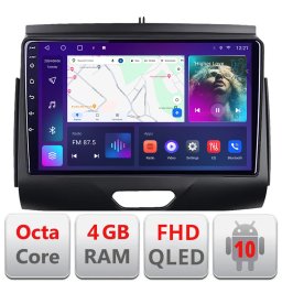 Navigatie Android Ford Ranger 2016+ cu ecran QLED, 4GB RAM, 64GB, CarPlay