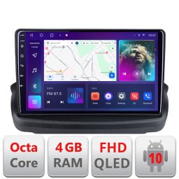 Navigatie Android Hyundai Genesis cu ecran QLED, 4GB RAM, 64GB, CarPlay