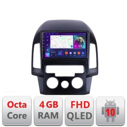 Navigatie Android Hyundai i30 2009-2012, QLED, 4GB RAM, 64GB, CarPlay