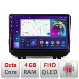 Navigatie Android Jeep Wrangler 2018+ QLED 4GB RAM 64GB CarPlay