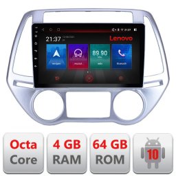 Navigatie Hyundai i20 2011-2014 Android 10, 4GB RAM, 64GB, LTE, resigilata