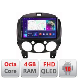 Navigatie Android Mazda 2 2007-2013 cu GPS, CarPlay, Android Auto 4GB+64GB