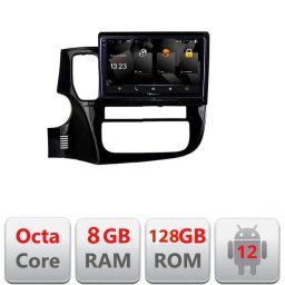 Navigatie Android Mitsubishi Outlander 2013-2019 QLED 2K 8GB RAM 128GB
