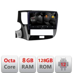 Navigatie Mitsubishi Outlander 2020+ Android 12, 2K QLED, 8GB RAM, 128GB