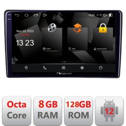 Navigatie Mitsubishi Eclipse Cross 2019+ Android 12 QLED 2K 8GB RAM 128GB