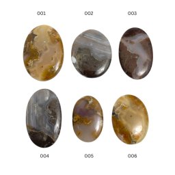 Cabochon din Agata Oul Tunetului Oval 38-60x25-40x5-6 mm - 1 Buc