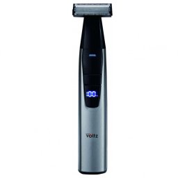 Aparat de ras cu baterie Oliver Voltz OV51812D, 5 W, 600 mAh, 60 min, USB, Cap de ras lavabil, Negru/Gri