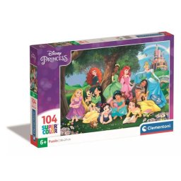 Clementoni: SuperColor Prințesele Disney - puzzle cu 104 piese