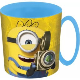 Cană din plastic Gru-Minioni - 390 ml, utilizabilă la microunde