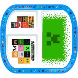Minecraft: Farfurie compartimentată din plastic