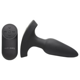 Booty Sparks Laser - vibrator anal wireless reîncărcabil silicon negru