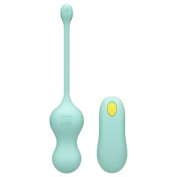 ROMP Cello - bilă vaginală cu vibrații și telecomandă - verde