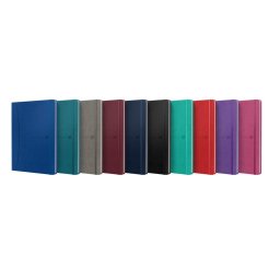 Caiet cu elastic, B5, OXFORD Signature Smart Journal, 80 file - 90g/mp, Scribzee, mate - culori clas
