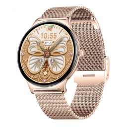 Smartwatch M01 Vesta466 x 466 1.43" AMOLED, Roz Auriu