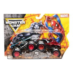 Set mașinuțe metalice Monster Jam Spin Master - Venom vs Spider-Man 1:65