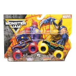 Set mașinuțe metalice Monster Jam Spin Master - The Sentinels vs Wolverine 1:65