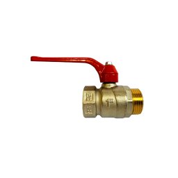 Robinet de trecere pentru apa cu bila si maneta, DN 1", FIV, filet interior-exterior