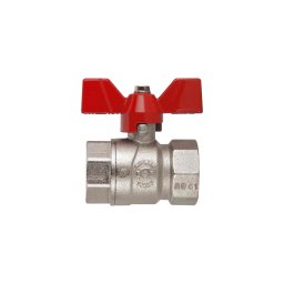 Robinet de trecere pentru apa cu bila si fluture, DN 1", FIV, filet interior