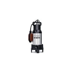 Pompă submersibilă pentru ape uzate cu tocător și flotor, corp inox și hidraulică din fontă, Elpumps BT 6877 K, 1600 W, Hmax 18 m, până la 26 m³/h, particule până la 30 mm, racord 1 1/4”