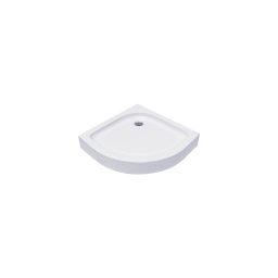 Cădiță de duș 80 x 80 cm semirotund, cu sifon și suport, T01 GOBE Standard