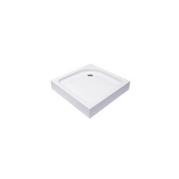 Cădiță de duș 80 x 80 cm pătrată, cu sifon și suport, T01 GOBE Standard