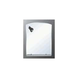 Oglinda de baie 70 x 50 cm, cu spot si etajera YH-8006A GOBE
