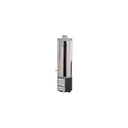 Boiler de baie pe lemne cu focar, inox, 120 l, din tabla de 2 mm, usa fonta